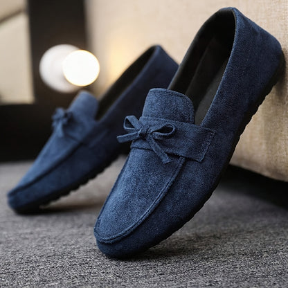 Men's Solid Color Loafer Shoes, Slip On Low Top Casual Shoes For Outdoor Street Walking Camping Activities