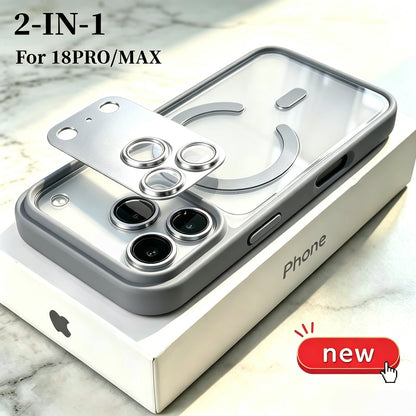 iPhone 18/17 Pro Max Magnetic Transparent Case & Lens Protector