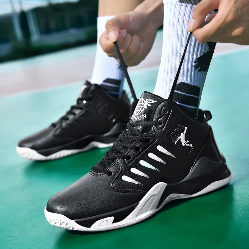 Breathable Comfortable Basketball Shoes | Non-Slip Durable Tennis Shoes, Road Running Shoes, Fitness Training Shoes, Mid-Top Design, All-Season, Unisex - MINZHE YL - ayq
