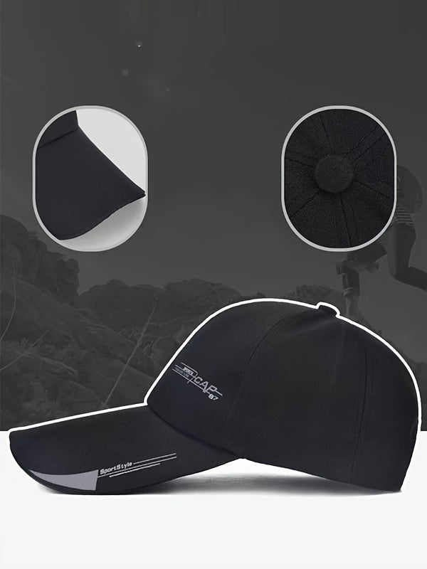 Unisex Baseball Cap, Breathable Summer Sun Hat, Trendy Peaked Cap With 3B-YS Print, Adjustable Casual Sports Cap