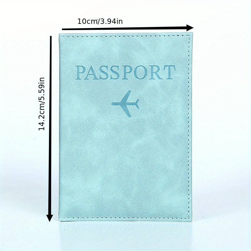 PU Simple Passport Holder Passport Protection Case Ճանապարհորդական անձնագրի ID կրեդիտ քարտի կափարիչ