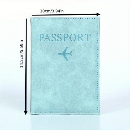 PU Simple Passport Holder Passport Protection Case Ճանապարհորդական անձնագրի ID կրեդիտ քարտի կափարիչ