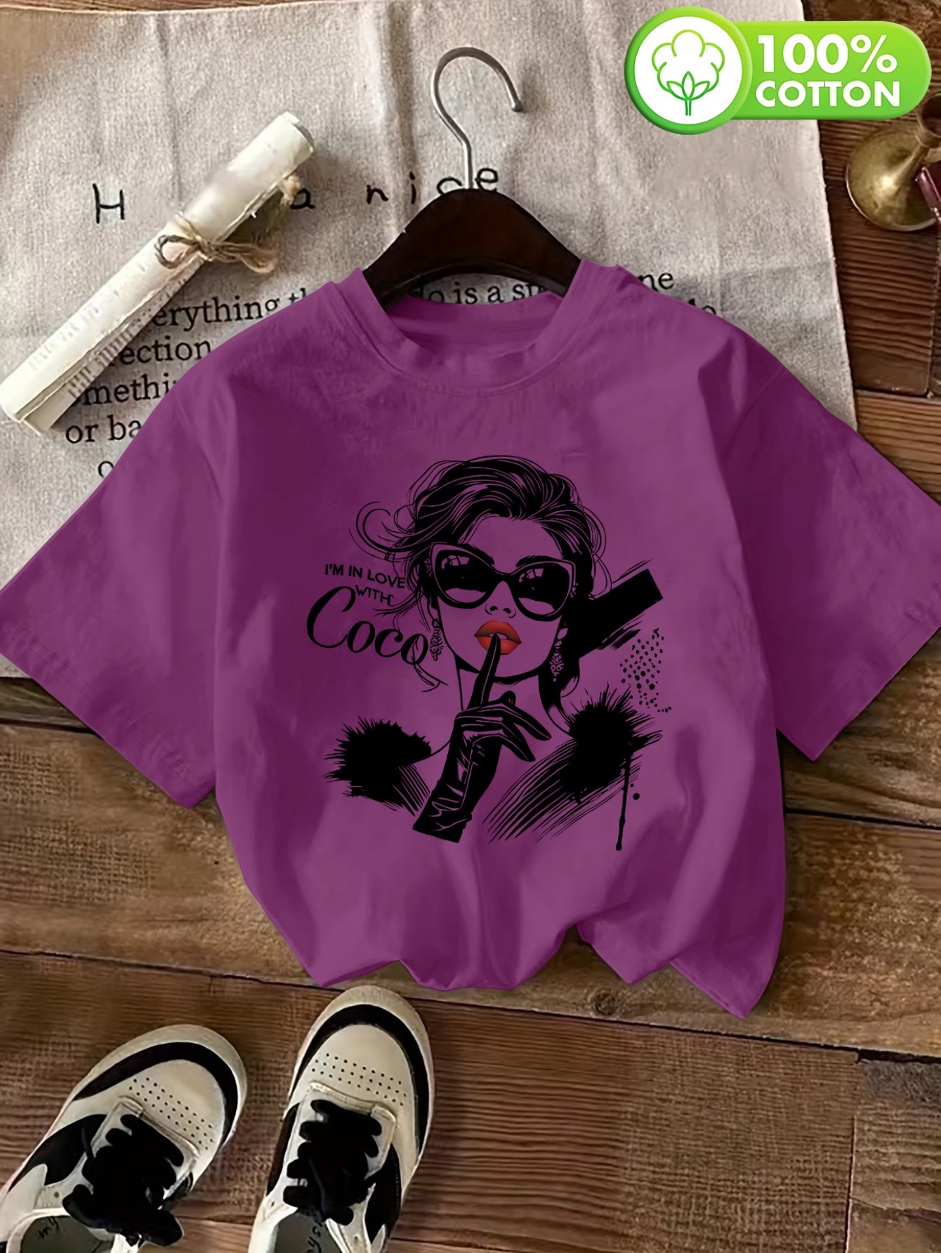 Women's Casual Vintage Printed Cotton T-Shirt for Summer