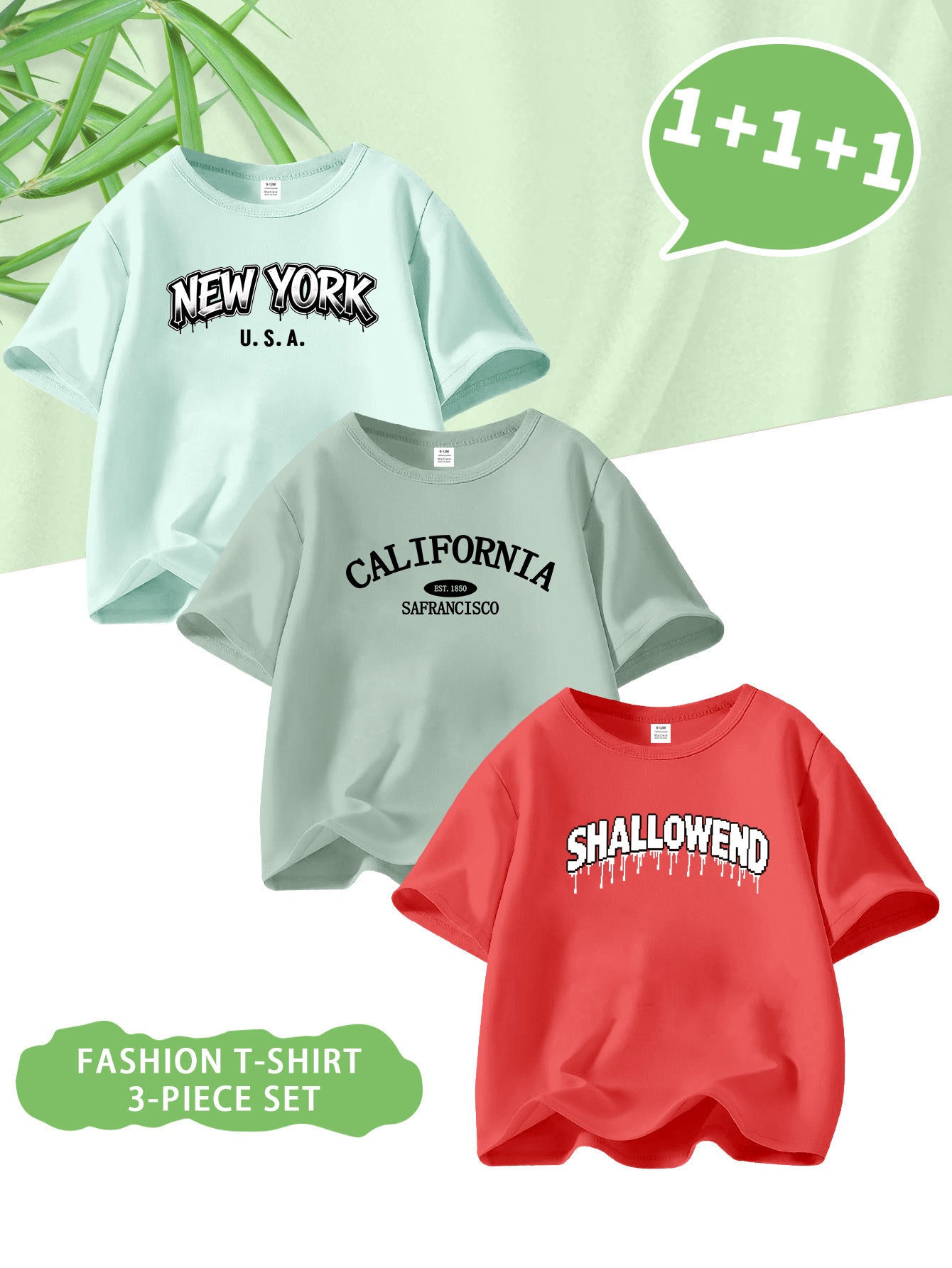 Baby Boys' Casual Long Sleeve T-Shirts with Letter Prints, Spring/Summ