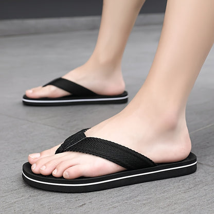 Men's Dual-Tone Anti-Slip Slides with Cushioned EVA Sole