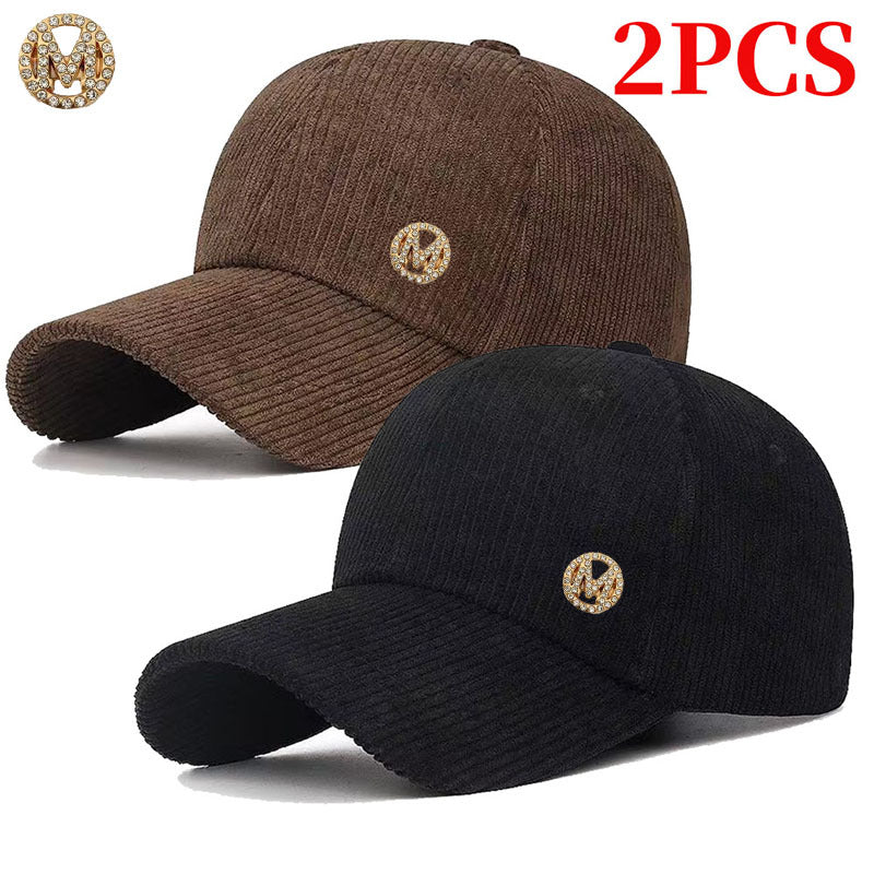 Unisex Adjustable Corduroy Baseball Cap - Lightweight, Retro Style