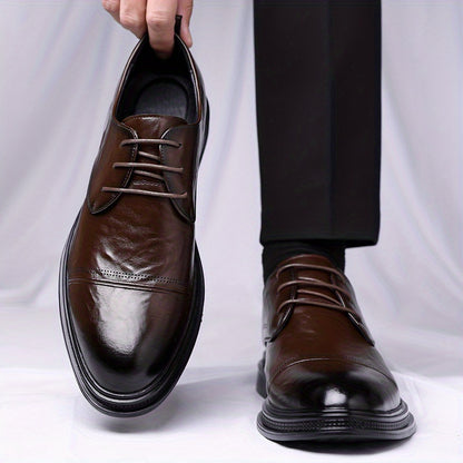 Men's Casual Business Shoes PU Upper Pointed Toe