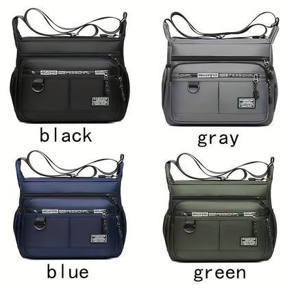 New Men's bag Casual crossbody bag Shoulder bag Business Travel bag Men [Strap style random, random alphabet]