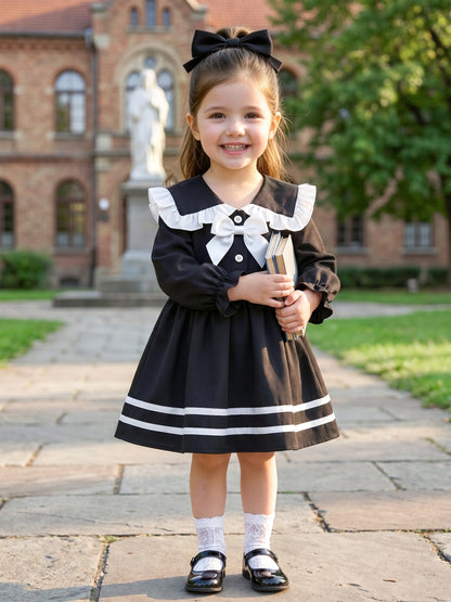 Baby Girl Cute Long Sleeve Dress for Autumn and Winter