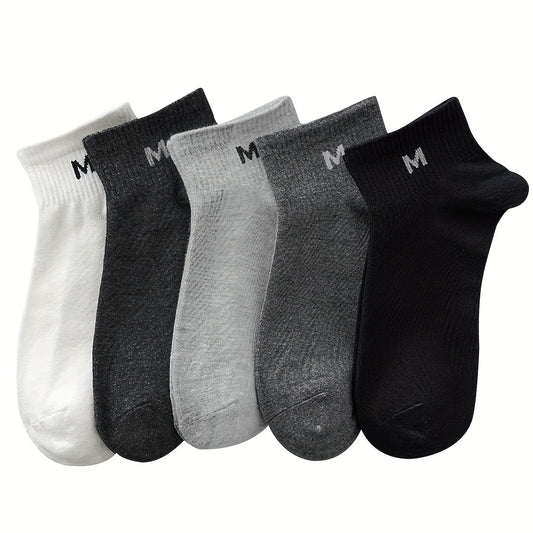 Large Size Men's Socks, 5 Pairs Pack