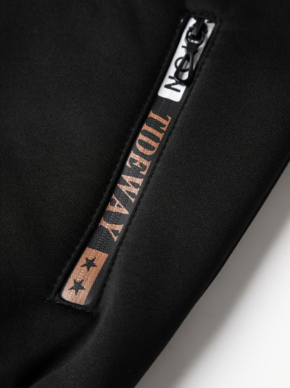 2pcs Boys' Fashion Fleece-Lined Thickened Jacket + Pants Set, Stylish Zip-Up Hoodie and Casual Sportswear Outfit for Autumn/Winter, Perfect Gift, Perfect for Outdoor, Autumn/winter Coat For Boy, Sportswear Suit For Boy, Boy C