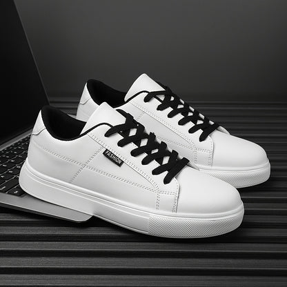 Men's Low-Top Sneakers with Cushioned Sole & Letter '' - - Urban Hiking Shoes Suitable for Daily Wear, Outdoor, Commuting - Lightweight Round-Toe Casual Sports Footwear - ayq