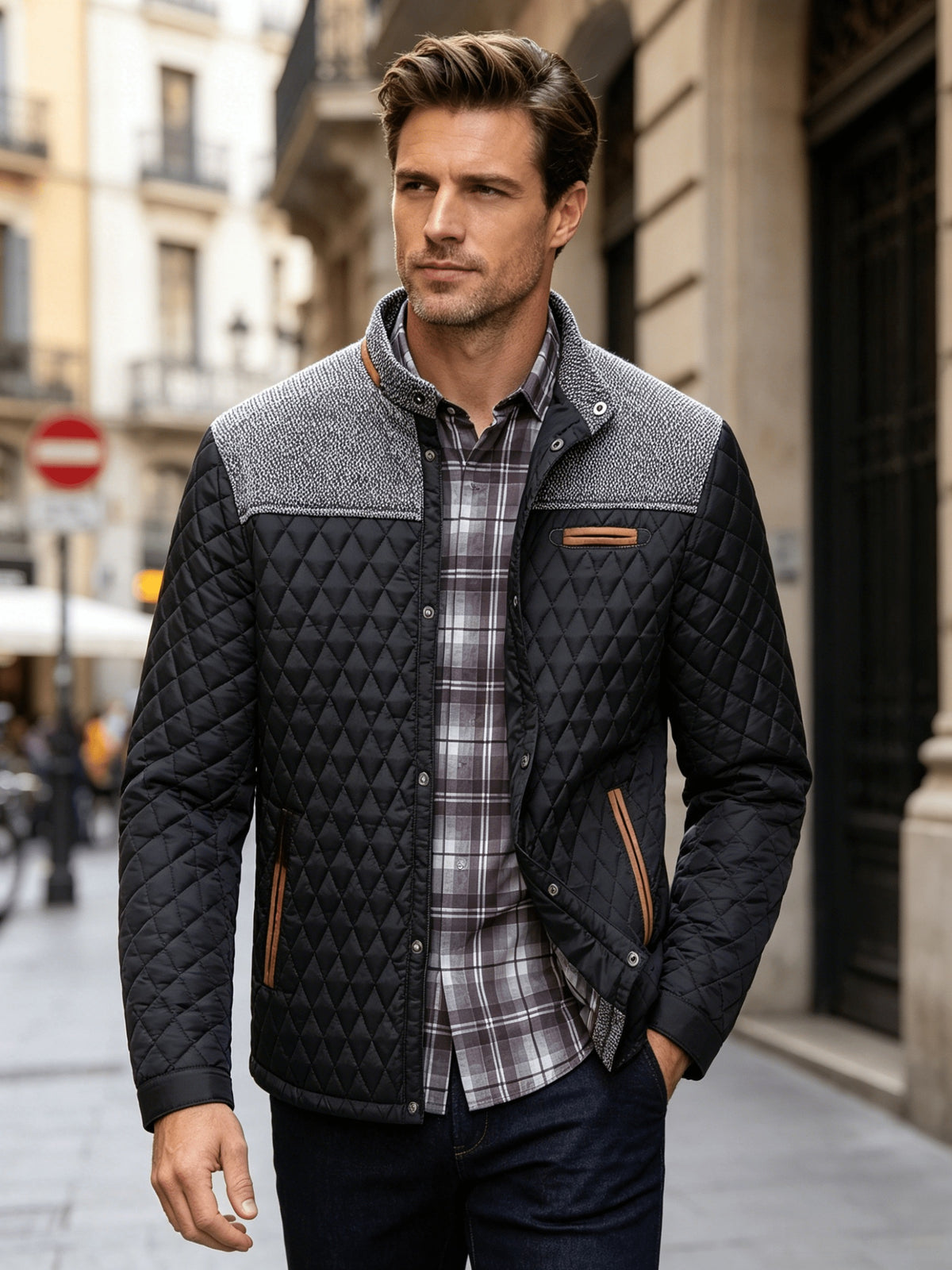 Men's Lightweight Warm Polyester Baseball Jacket for Hunting
