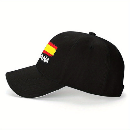 Lightweight Spanish Flag Cap with ESPANA Lettering for Fitness