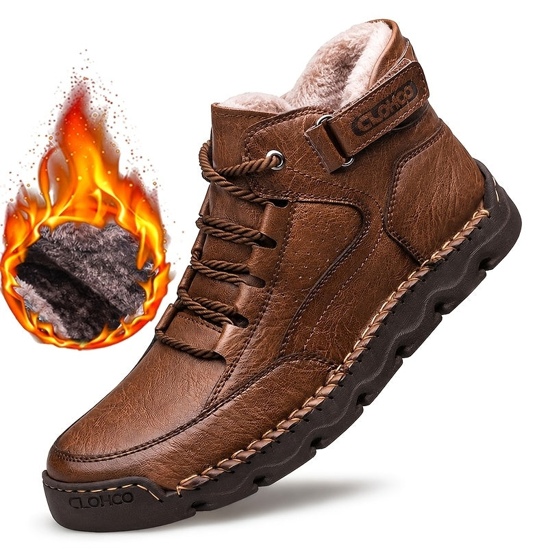 Men's Casual Mid-Top Lace-Up Rubber Sole Sports Shoes