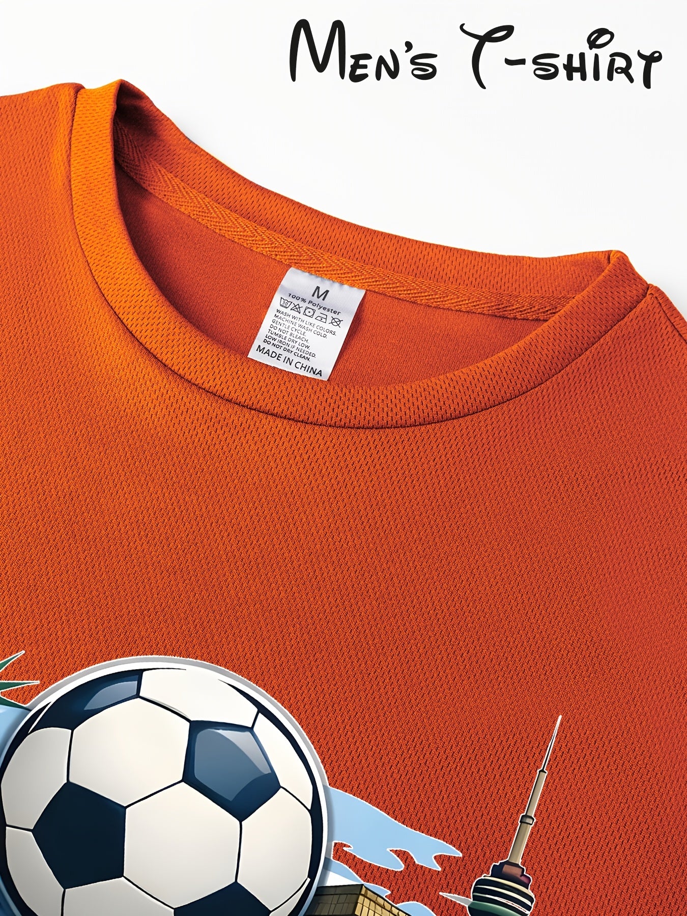 Men's 2026 World Cup Casual Landmark Print Polyester T-Shirt