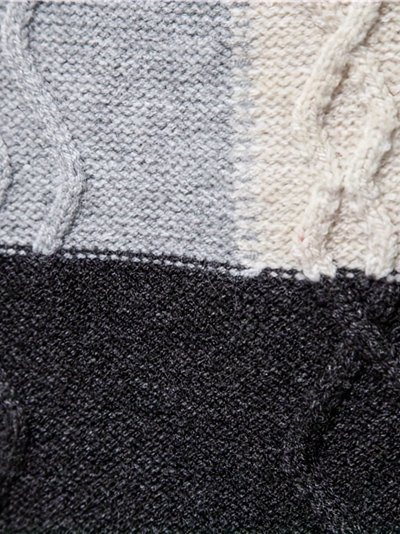 Տղամարդկանց գունագեղ ժակարդե սվիտեր կլոր վզով աշնանային և ձմեռային համար