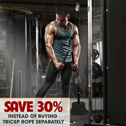 Biceps and Triceps Pulley Rope for Gym Strength Training