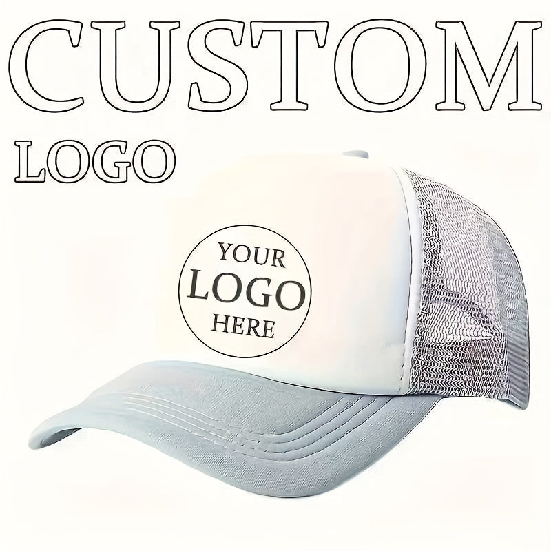 Custom Logo Breathable Mesh Trucker Hat – Adjustable Casual Cap