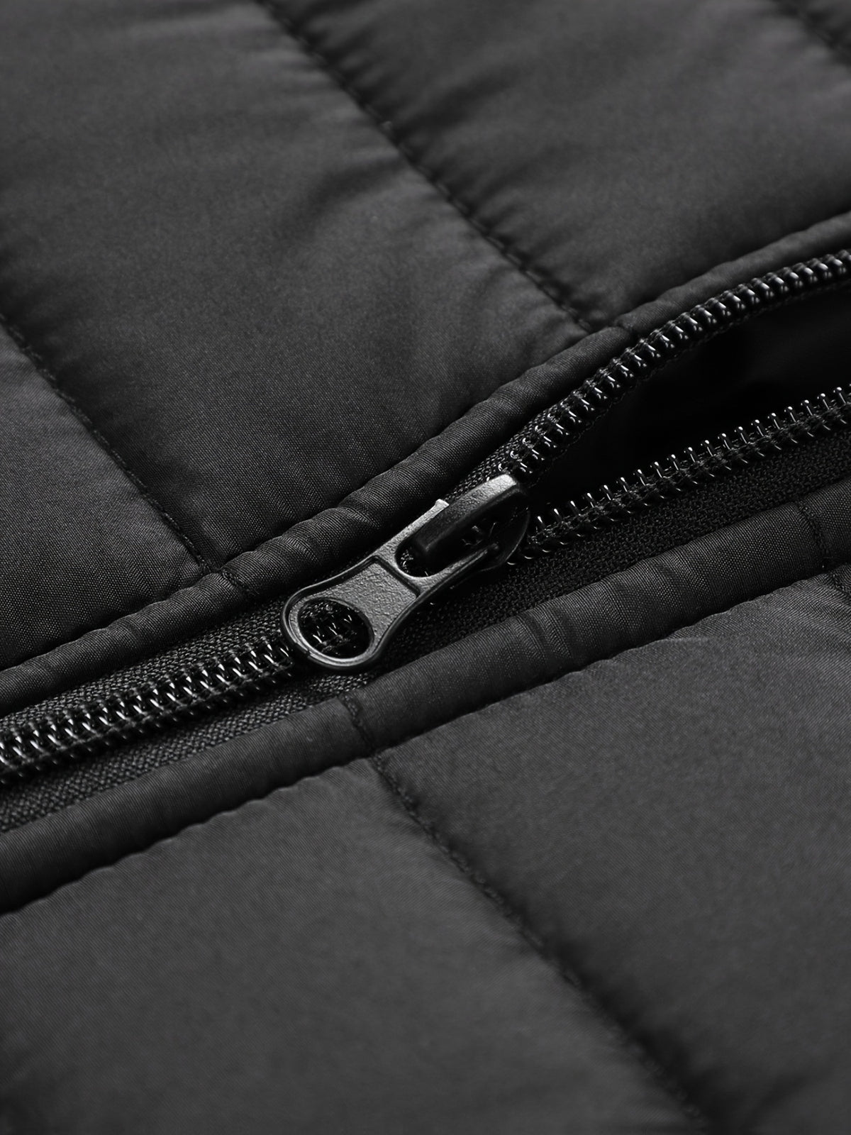 Men's Warm Winter Jacket with Stand Collar - Thick Polyester Coat