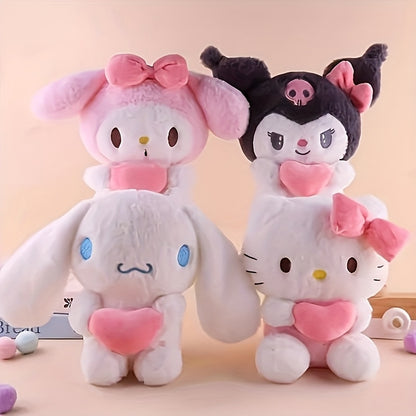 Sanrio հավաքածու - Hello Kitty, Kuromi, Cinnamoroll և My Melody խաղալիքներ, որոնք հիանալի են շնիկների խաղի, Սուրբ Վալենտինի օրվա, Հելոուինի, Սուրբ Ծննդյան, Զատկի տոների, ինչպես նաև ձմռանը և աշնանը սեզոնային օգտագործման համար: