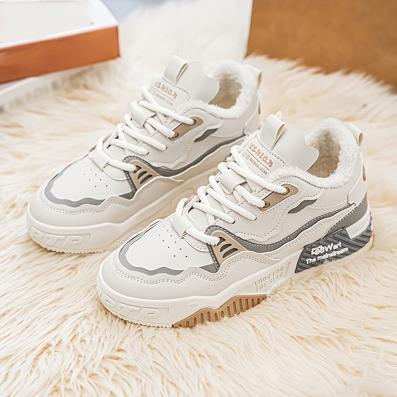 Men's & Women's All-Terrain Winter Warm Snow Boots & Sneakers - Heavy-Duty PU & PVC Traction Tires, Low-Top Lace-Up Outdoor Shoes for Ice, Mud, Snow, Casual Wear - Unisex All-Terrain Vehicle-Like Feel (No ATV Required)