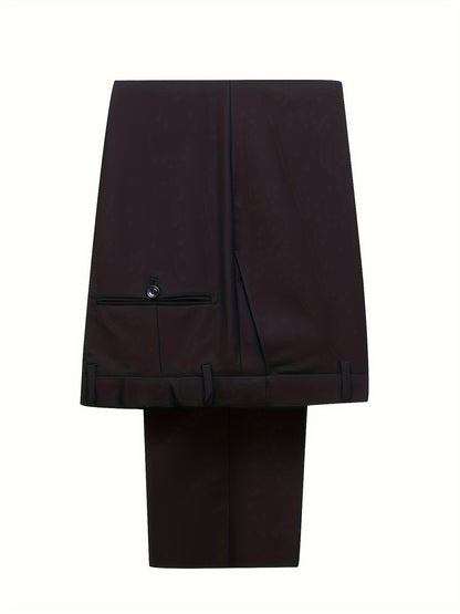 Men's Suit Set 2pcs Suit and Trousers Versatile and Fashionable for Parties, Weddings and Ceremonies
