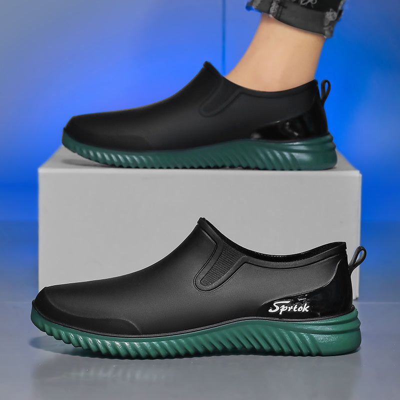 Lightweight Men's Low Cut EVA Rain Boots for All Seasons