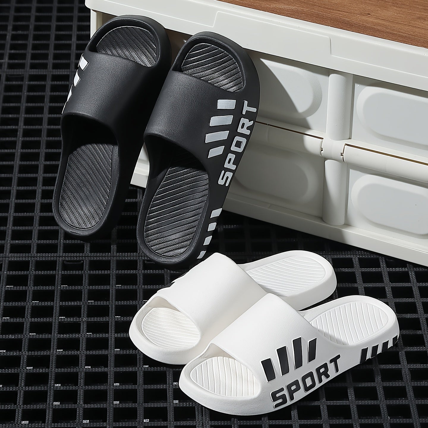 Men'S Casual Summer EVA Slippers | Non-Slip, Durable Sole, Comfortable Slide-On Design, Suitable for Outdoor, Indoor, and Bathroom Use, Unisex - ayq