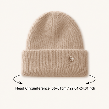 Unisex Elastic Furry Knit Beanie Hat for Winter Streetwear