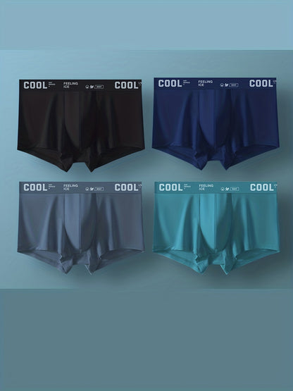 Men's Breathable Ultra-Thin Boxer Briefs, Stretchy & Lightweight