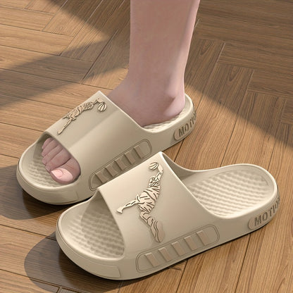 A Pair of EVA Slippers Featuring a Contrasting Sporty Design, with a Cloud-Like Soft And Comfortable EVA Sole. The Minimalist Style Is Fashionable And Versatile - ayq