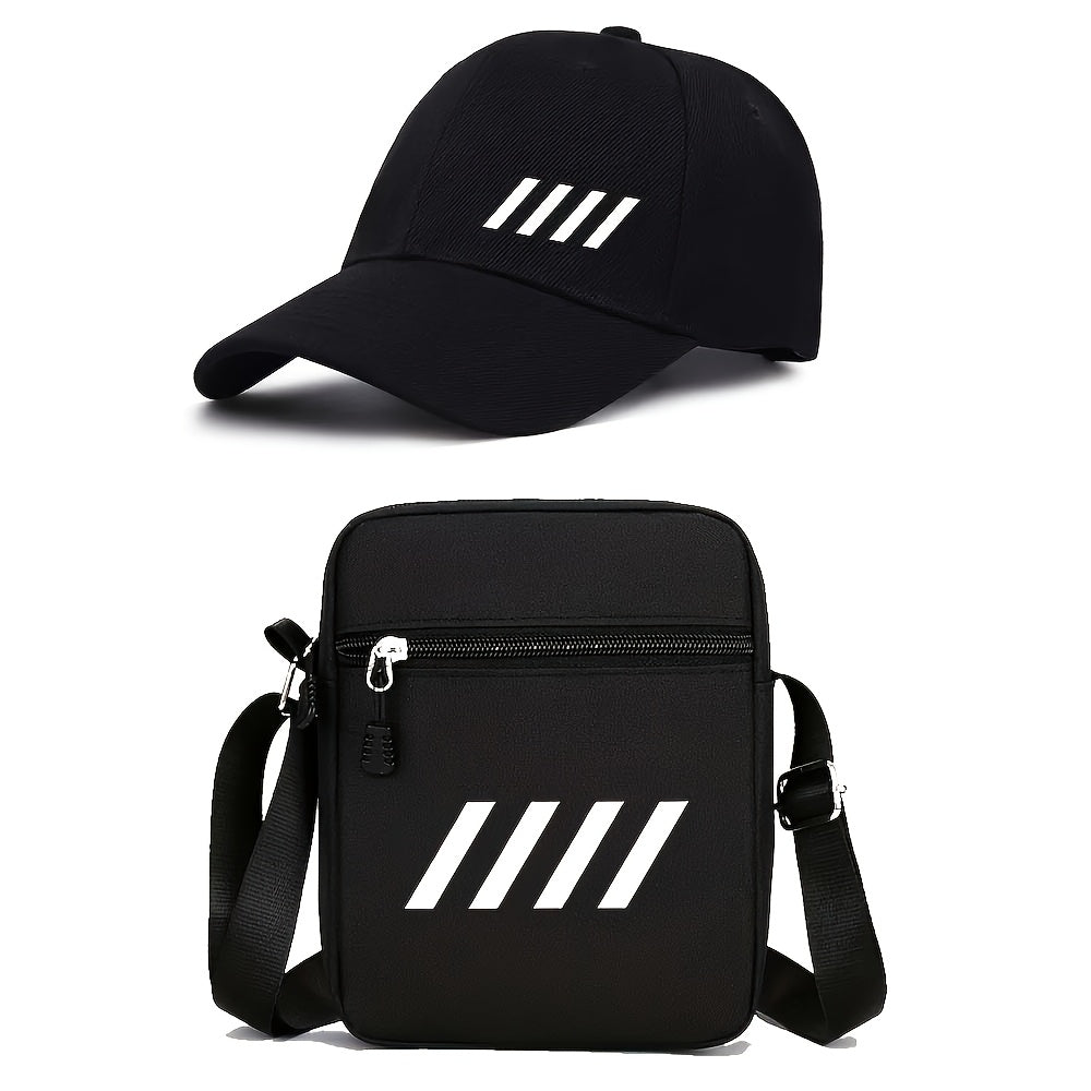 Unisex Adjustable Polyester Baseball Cap with Letter Print
