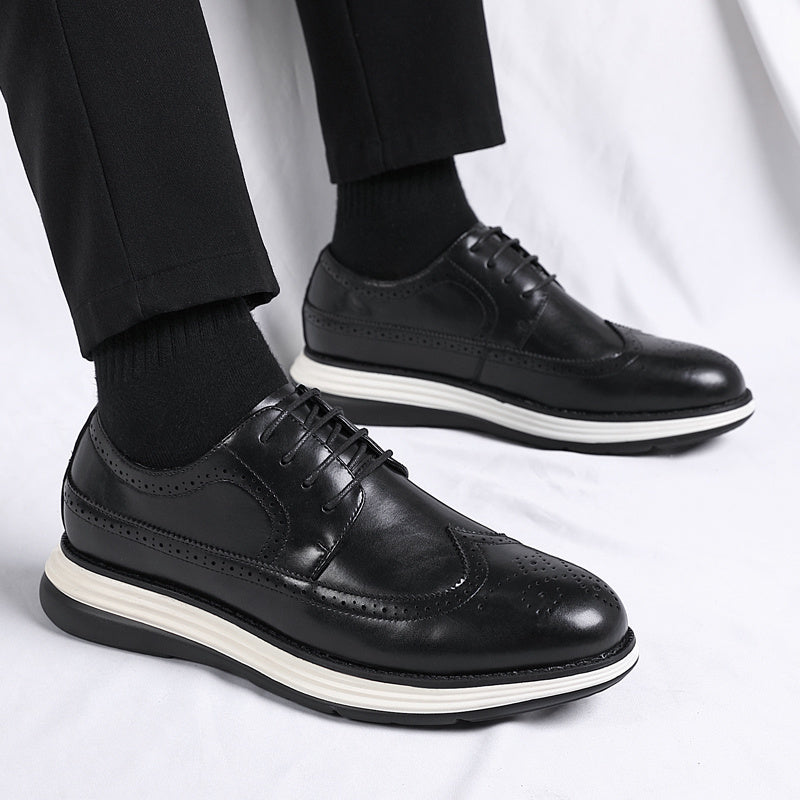Brooke Lightweight Layered Platform Oxford Lace-Up Shoes