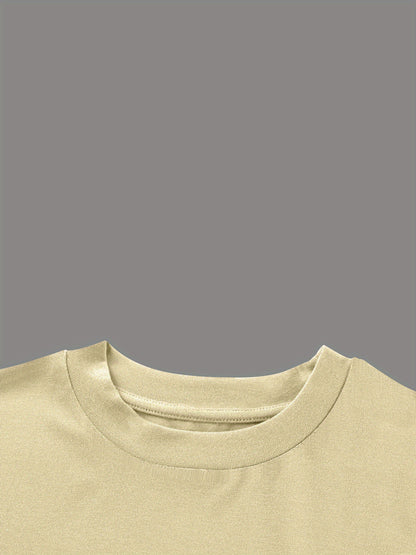 Women’s Casual Short Sleeve T-Shirt & Shorts Set for Spring Summer