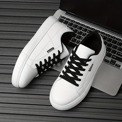 Men's Low-Top Sneakers with Cushioned Sole & Letter '' - - Urban Hiking Shoes Suitable for Daily Wear, Outdoor, Commuting - Lightweight Round-Toe Casual Sports Footwear - ayq