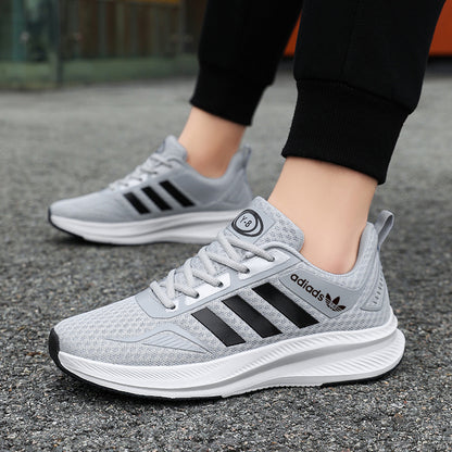 Men's Casual Low-Top Sneakers with Thick TPR Sole