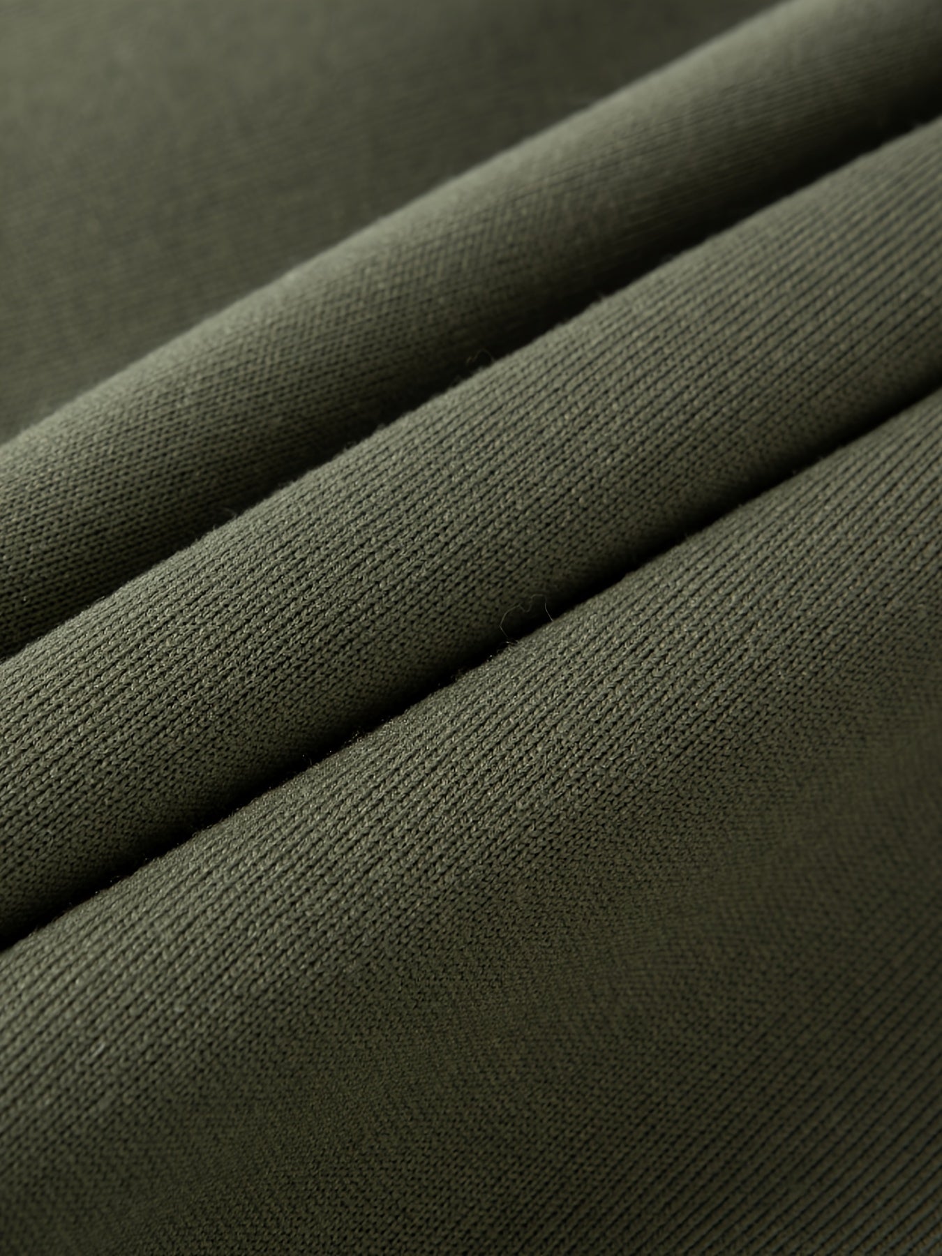 Men's Heavy-Duty Hooded Sweatshirt with Full-Zip Front & Utility Pockets - Olive Green Tactical-Style Outdoor Jacket, Long Sleeve Casual Pullover for Hiking, Camping, Casual Attire - Spring/Fall Layering Essential (Regular Fi