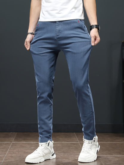 Men'S Spring Casual Trousers, Lightweight Business Outdoor Straight-Leg Pants, Versatile And Stylish for Spring And Autumn, Suitable for Sports And Formal Occasions.