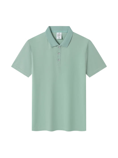 Men's Classic Solid Color Polo Shirt - Summer Casual Slim Fit