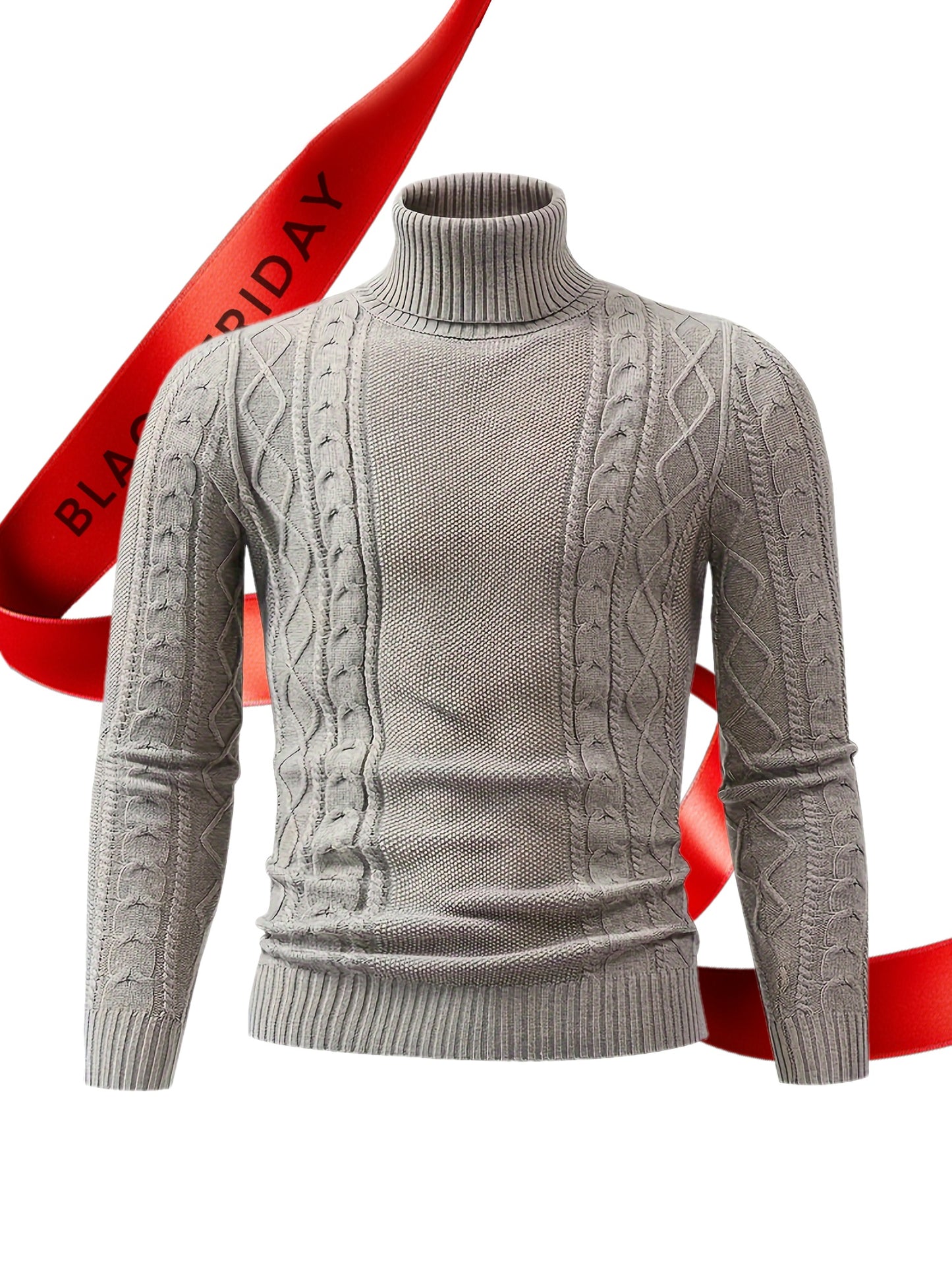 2024 New Cross-Border Men'S Plaid Knit Pullover Sweater (Men'S Warm Top)