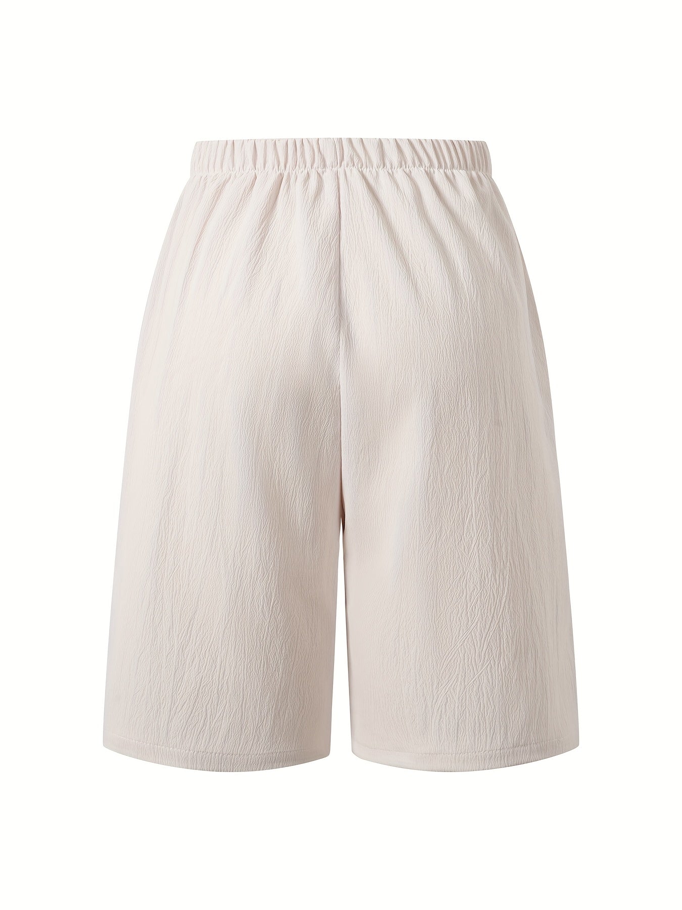 Women's Vacation Shorts Solid Color Polyester Lightweight