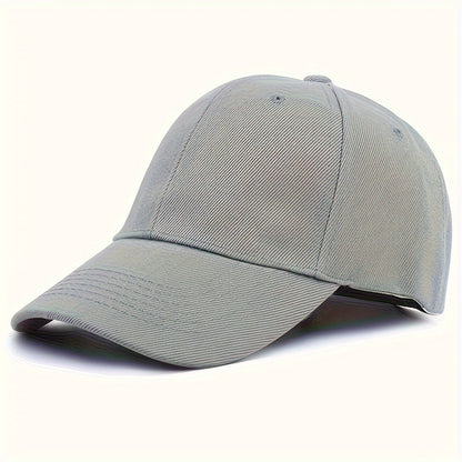 Solid Color Sun Protection Casual Sun Hat, Adjustable Baseball Cap, Curved Brim Fashion Outdoor Dad Hat For Women & Men
