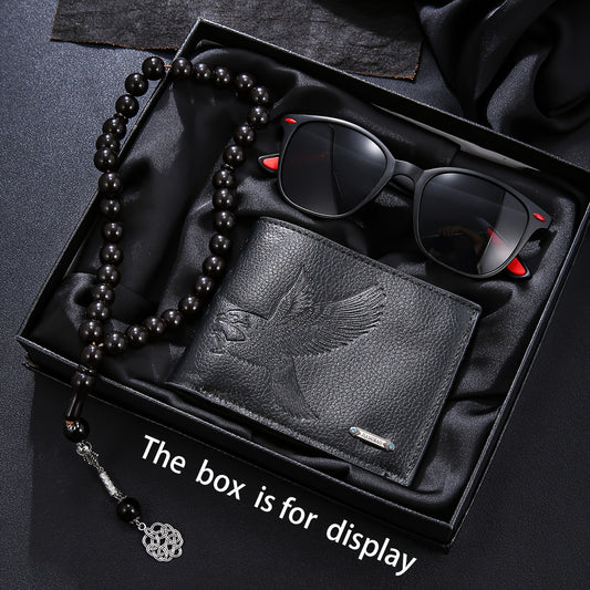 3 հատ ոճային և բազմակողմանի տղամարդու դրամապանակների հավաքածու, մտածված նվեր՝ հատուկ օրը նրա հանդեպ ձեր զգացմունքները արտահայտելու համար, լավագույնը Սուրբ Ծննդյան համար