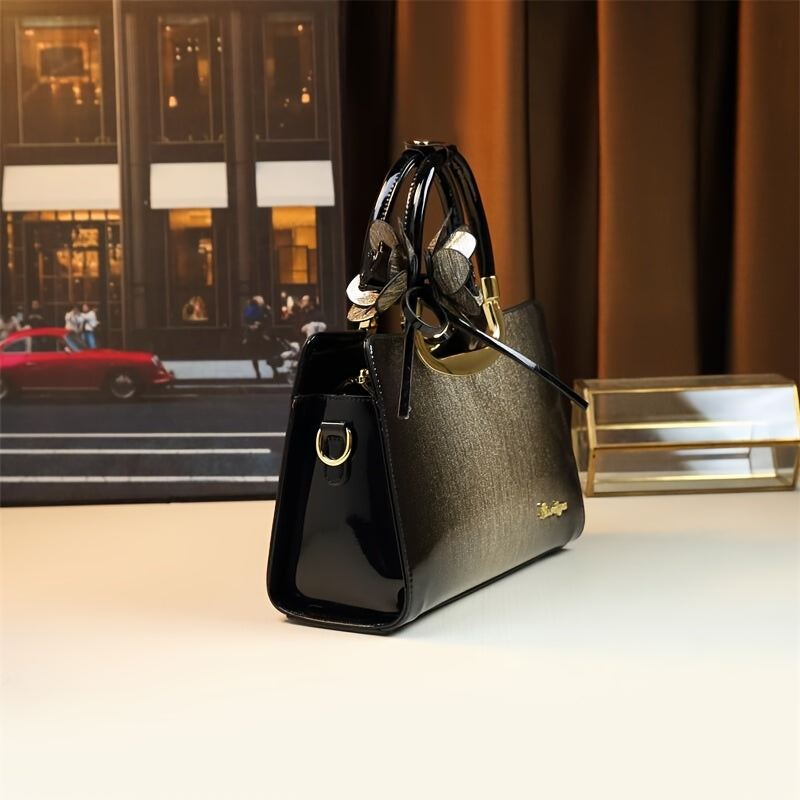 Vintage Large Capacity Convertible Crossbody Handbag with Zipper