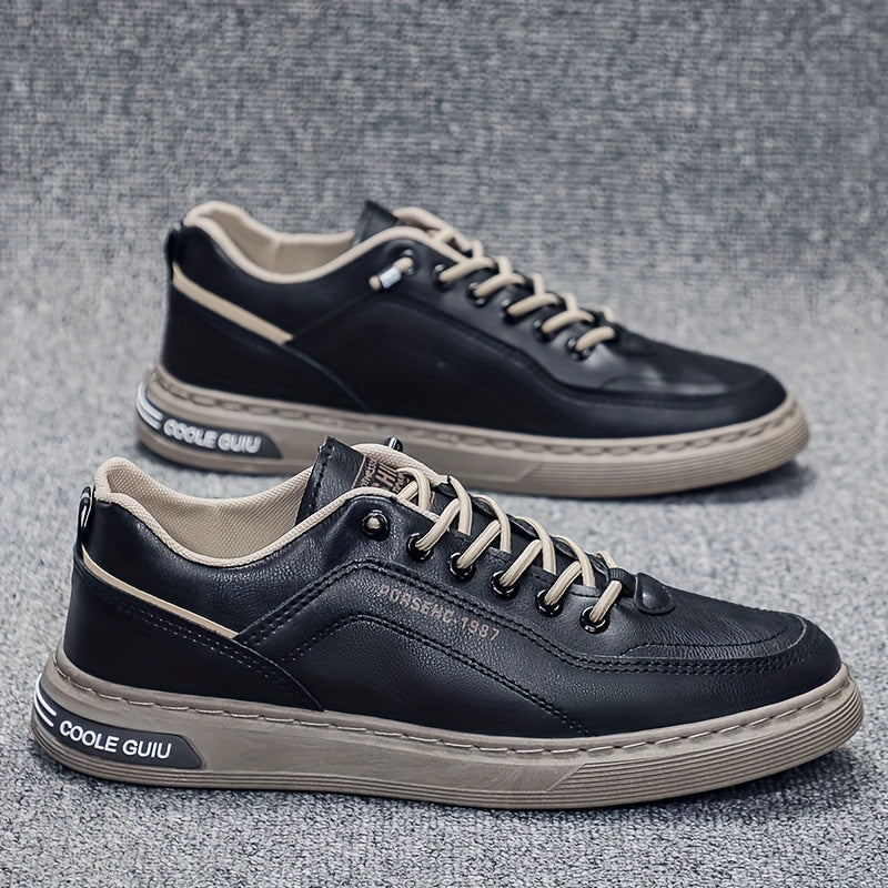 Men's Slip-On Sneakers - Casual & Sporty Low-Top Shoes with Elastic Laces, Non-Slip Rubber Sole for Casual Attire