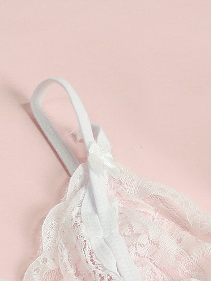 Sexy V-Neck Lace Floral Sexy Lingerie Bra Crotchless Panties, Women'S Sexy Lingerie, Free-To-Take Three-Point Lingerie Set, Suitable for Halloween, Christmas, Thanksgiving, Valentine'S Day, Give Gifts to Girlfriends And Surpr