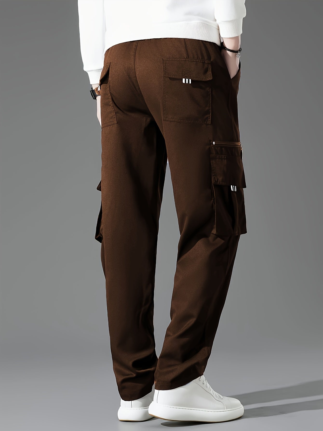 Men's Loose Fit Vintage Cargo Pants with Multiple Pockets