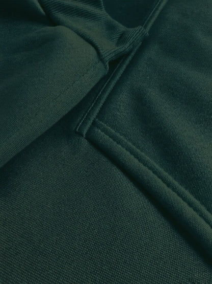 Women'S Green Hooded Sweatshirt with Happy New Year Lettering & Golden Glitter Print - Cozy Fleece-Lined Hooded Pullover, Long Sleeve Casual Winter Sweater for Everyday &, New Year'S Eve Outfits, Sweater Hoodie, Comfortable C