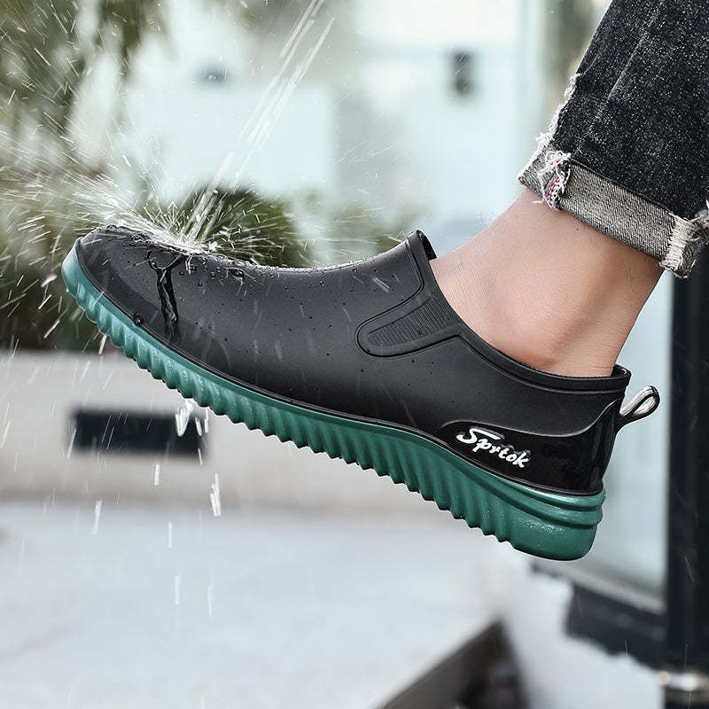 Lightweight Men's Low Cut EVA Rain Boots for All Seasons